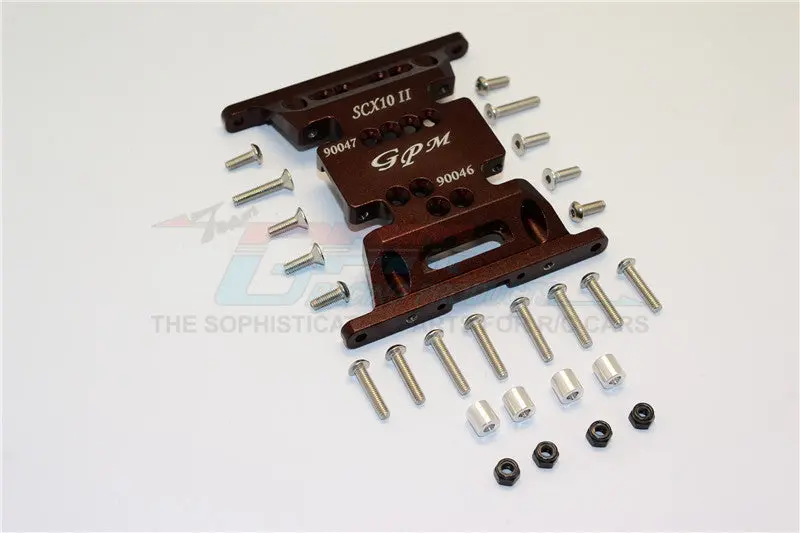 Axial Scx10 Ii (Ax90046) Aluminum Gear Box Bottom Mount - 1Pc Set Brown 1