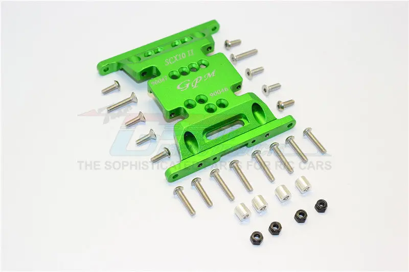 Axial Scx10 Ii (Ax90046) Aluminum Gear Box Bottom Mount - 1Pc Set Green 1