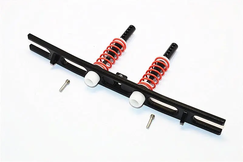 Axial Scx10 Ii (Ax90046) Aluminum Rear Bumper With Spring - 1 Set Black 1