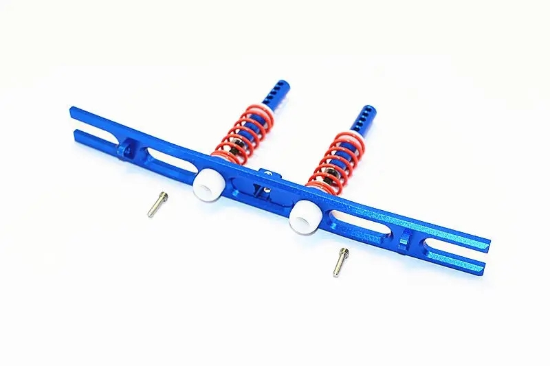 Axial Scx10 Ii (Ax90046) Aluminum Rear Bumper With Spring - 1 Set Blue 1
