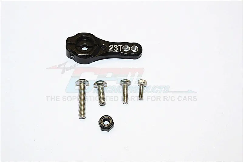 Axial Scx10 Ii (Ax90046, Ax90047) Aluminum 23T Servo Horn - 1Pc Set Black 1