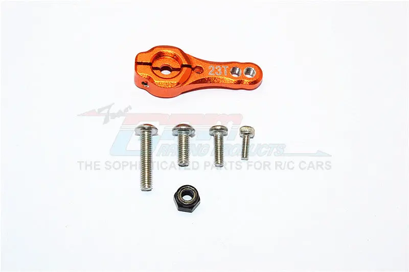 Axial Scx10 Ii (Ax90046, Ax90047) Aluminum 23T Servo Horn - 1Pc Set Orange 1