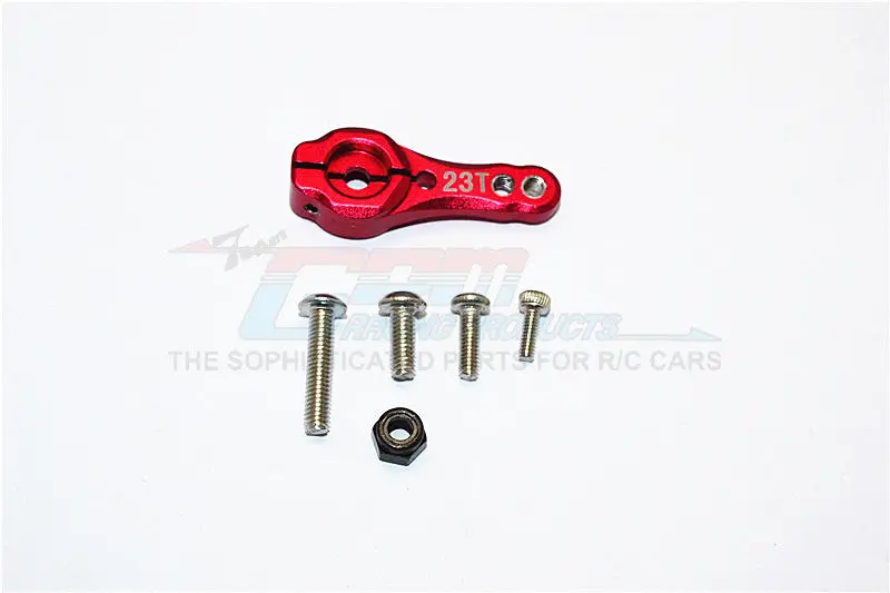 Axial Scx10 Ii (Ax90046, Ax90047) Aluminum 23T Servo Horn - 1Pc Set Red 1
