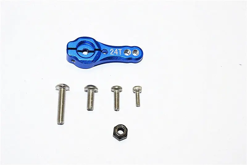 Axial Scx10 Ii (Ax90046, Ax90047) Aluminum 24T Servo Horn - 1Pc Set Blue 1