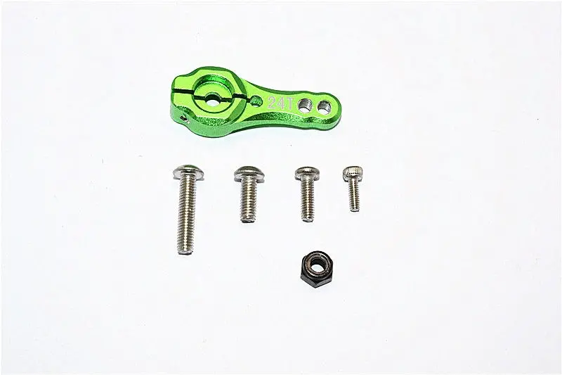 Axial Scx10 Ii (Ax90046, Ax90047) Aluminum 24T Servo Horn - 1Pc Set Green 1