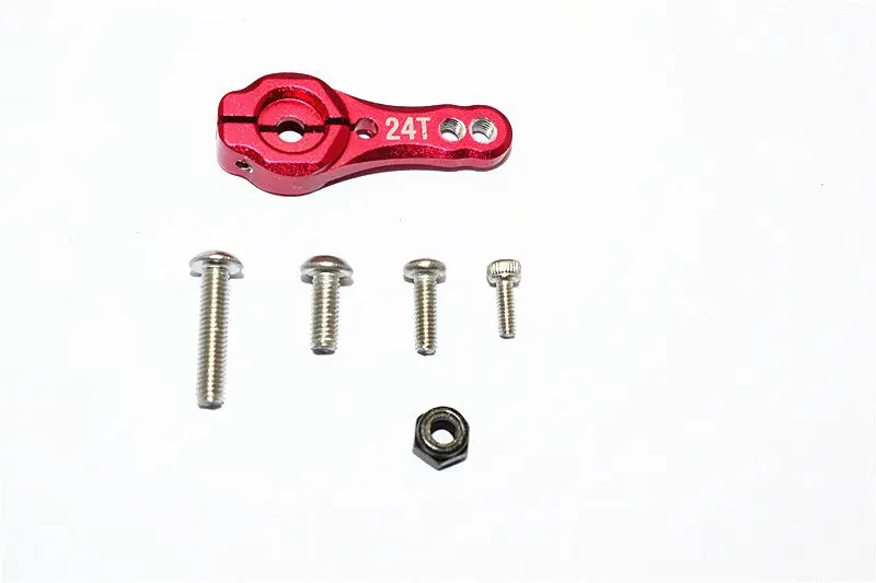 Axial Scx10 Ii (Ax90046, Ax90047) Aluminum 24T Servo Horn - 1Pc Set Red 1