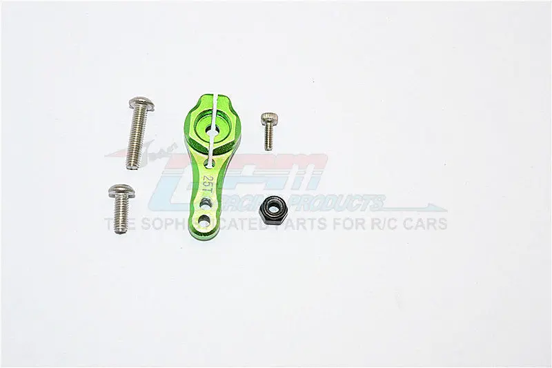 Axial Scx10 Ii (Ax90046, Ax90047) Aluminum 25T Servo Horn - 1Pc Set
 Green 1