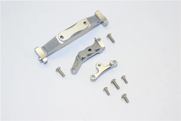 Axial Scx10 Ii Ax90046 & Ax90047 Aluminum Battery Mount - 1 Set Gray Silver 1