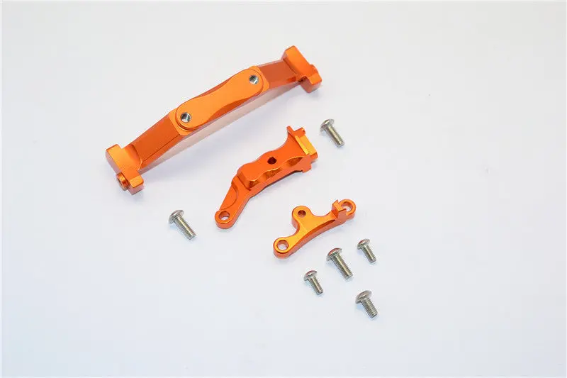 Axial Scx10 Ii Ax90046 & Ax90047 Aluminum Battery Mount - 1 Set Orange 1