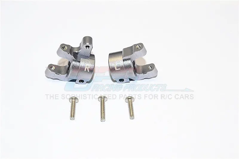 Axial Scx10 Ii (Ax90046, Ax90047) Aluminum C Hub - 1Pr Set Gray Silver 1