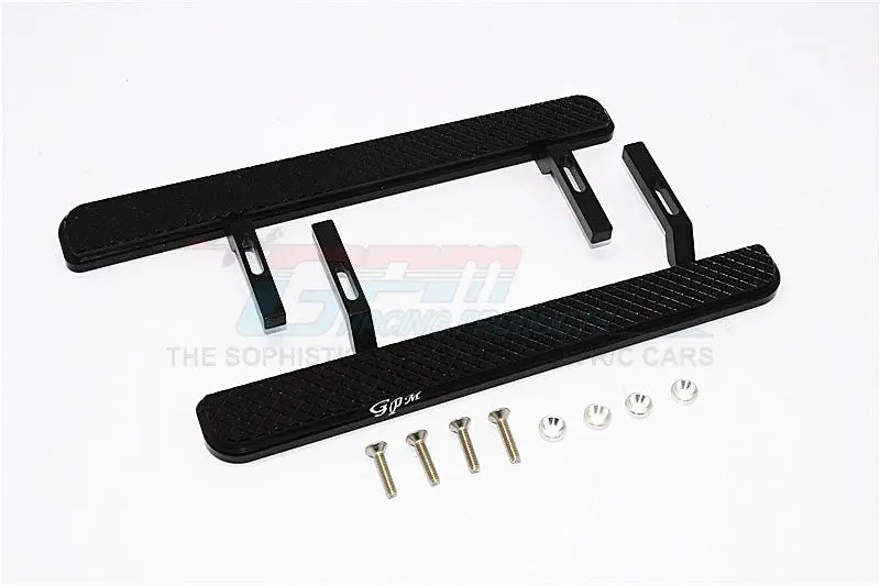Axial Scx10 Ii (Ax90046, Ax90047) Aluminum Exterior Trail (Diamond Pattern) - 1Pr Set Black 1