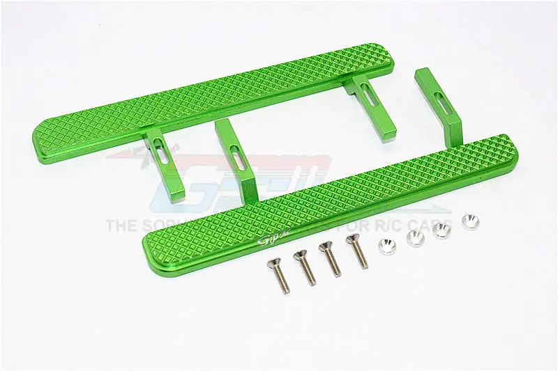 Axial Scx10 Ii (Ax90046, Ax90047) Aluminum Exterior Trail (Diamond Pattern) - 1Pr Set Green 1