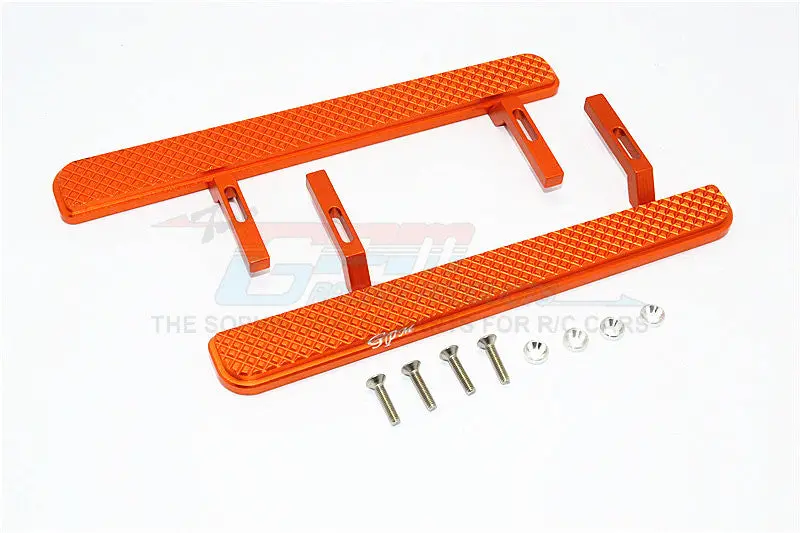 Axial Scx10 Ii (Ax90046, Ax90047) Aluminum Exterior Trail (Diamond Pattern) - 1Pr Set Orange 1