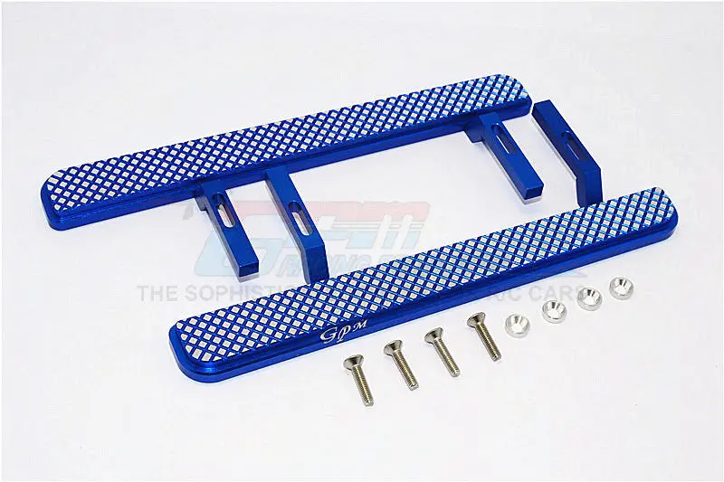 Axial Scx10 Ii (Ax90046, Ax90047) Aluminum Exterior Trail (Diamond Silver) - 1Pr Set Blue 1
