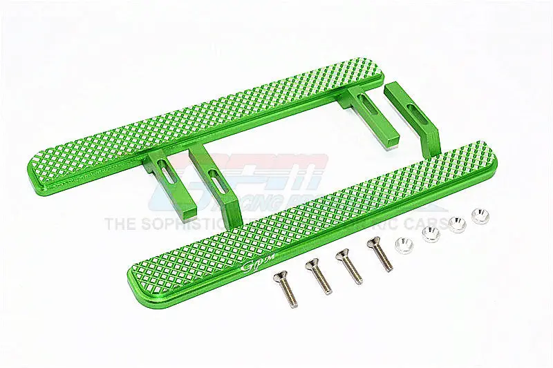 Axial Scx10 Ii (Ax90046, Ax90047) Aluminum Exterior Trail (Diamond Silver) - 1Pr Set Green 1