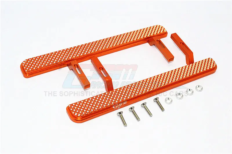 Axial Scx10 Ii (Ax90046, Ax90047) Aluminum Exterior Trail (Diamond Silver) - 1Pr Set Orange 1