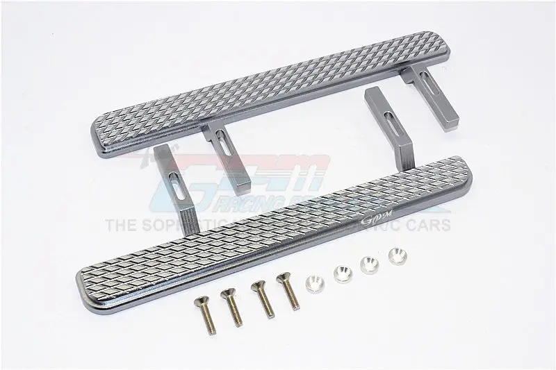 Axial Scx10 Ii (Ax90046, Ax90047) Aluminum Exterior Trail (Parallelogram) - 1Pr Set Gray Silver 1