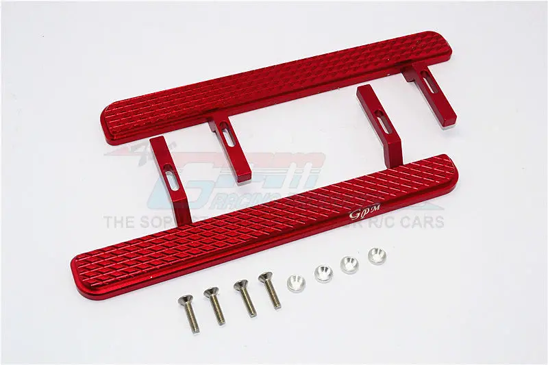 Axial Scx10 Ii (Ax90046, Ax90047) Aluminum Exterior Trail (Parallelogram) - 1Pr Set Red 1