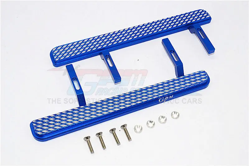 Axial Scx10 Ii (Ax90046, Ax90047) Aluminum Exterior Trail (Parallelogram Silver) - 1Pr Set Blue 1