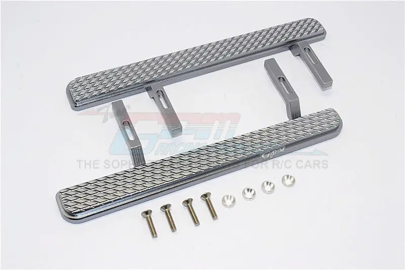 Axial Scx10 Ii (Ax90046, Ax90047) Aluminum Exterior Trail (Parallelogram Silver) - 1Pr Set Gray Silver 1