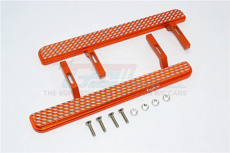 Axial Scx10 Ii (Ax90046, Ax90047) Aluminum Exterior Trail (Parallelogram Silver) - 1Pr Set Orange 1