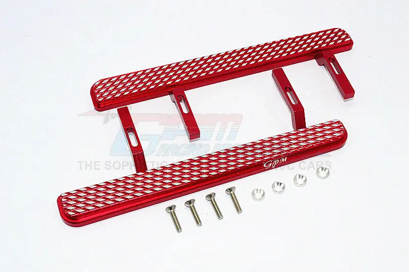Axial Scx10 Ii (Ax90046, Ax90047) Aluminum Exterior Trail (Parallelogram Silver) - 1Pr Set Red 1