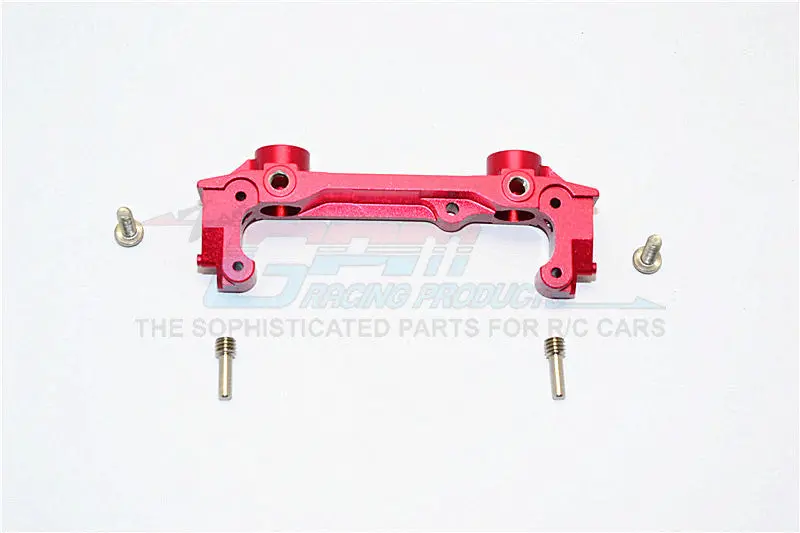 Axial Scx10 Ii (Ax90046, Ax90047) Aluminum Front Bumper Mount - 1Pc Set Red 1