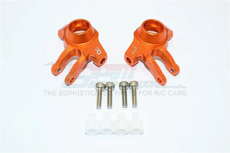 Axial Scx10 Ii (Ax90046, Ax90047) Aluminum Front Knuckle Arm - 1Pr Set Orange 1