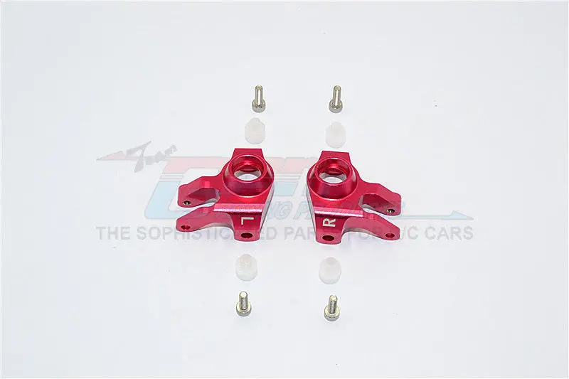 Axial Scx10 Ii (Ax90046, Ax90047) Aluminum Front Knuckle Arm - 1Pr Set Red 1