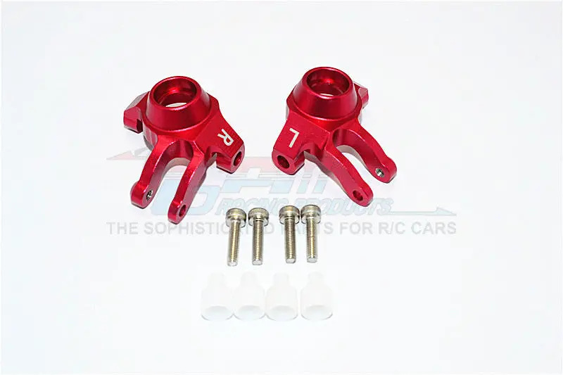 Axial Scx10 Ii (Ax90046, Ax90047) Aluminum Front Knuckle Arm - 1Pr Set Red 1