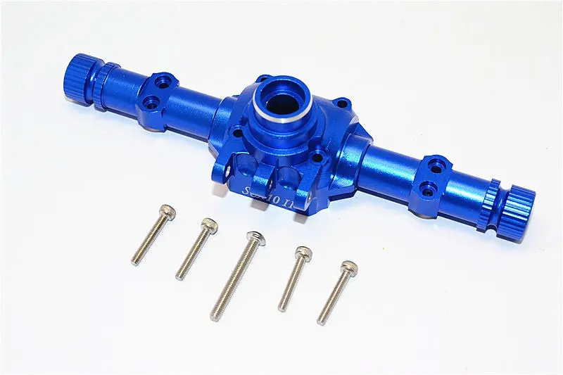 Axial Scx10 Ii (Ax90046, Ax90047) Aluminum Front/Rear Axle Housing - 1 Set Blue 1