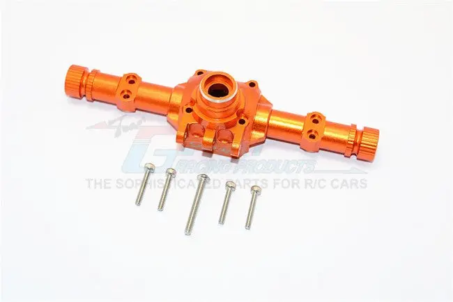 Axial Scx10 Ii (Ax90046, Ax90047) Aluminum Front/Rear Axle Housing - 1 Set Orange 1