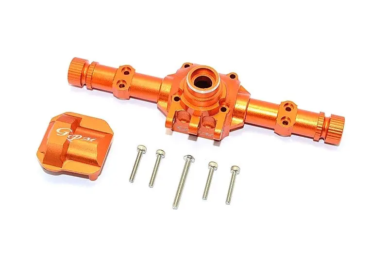Axial Scx10 Ii (Ax90046, Ax90047) Aluminum Front/Rear Axle Housing With Cover - 1 Set Orange 1