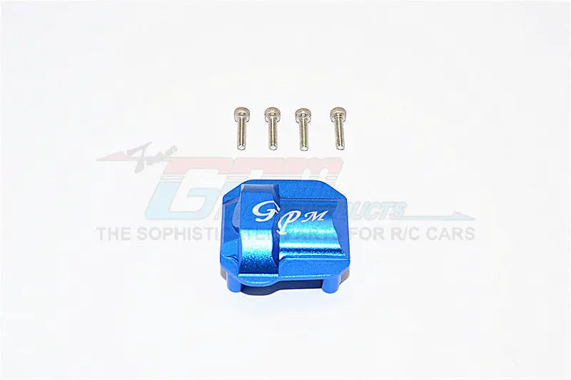 Axial Scx10 Ii (Ax90046, Ax90047) Aluminum Front/Rear Differential Cover - 1Pc Set Blue 1