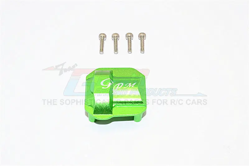 Axial Scx10 Ii (Ax90046, Ax90047) Aluminum Front/Rear Differential Cover - 1Pc Set Green 1