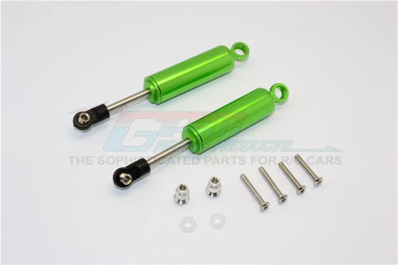 Axial Scx10 Ii (Ax90046, Ax90047) Aluminum Front/Rear Internal Shocks (95Mm) - 1Pr Set Green 1