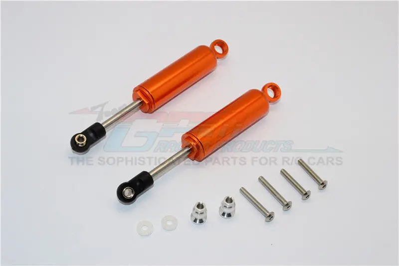 Axial Scx10 Ii (Ax90046, Ax90047) Aluminum Front/Rear Internal Shocks (95Mm) - 1Pr Set Orange 1