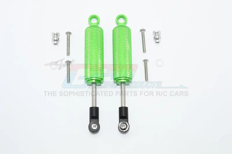 Axial Scx10 Ii (Ax90046, Ax90047) Aluminum Front/Rear Internal Shocks (95Mm) With Engraving - 1Pr Set Green 1