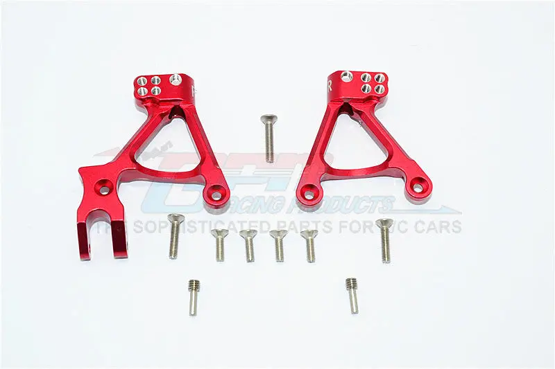 Axial Scx10 Ii (Ax90046, Ax90047) Aluminum Front Shock Hoops - 1Pr Set Red 1