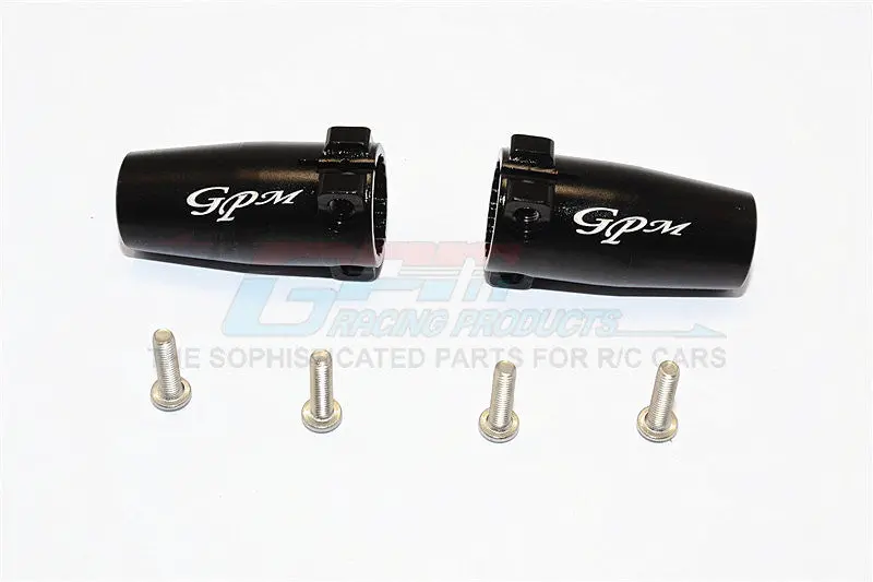 Axial Scx10 Ii (Ax90046, Ax90047) Aluminum Rear Axle Adapters - 1Pr Set Black 1