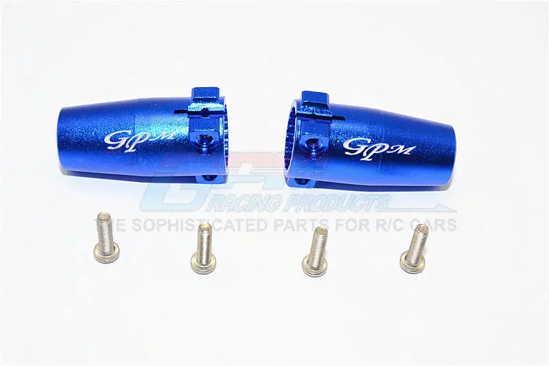 Axial Scx10 Ii (Ax90046, Ax90047) Aluminum Rear Axle Adapters - 1Pr Set Blue 1