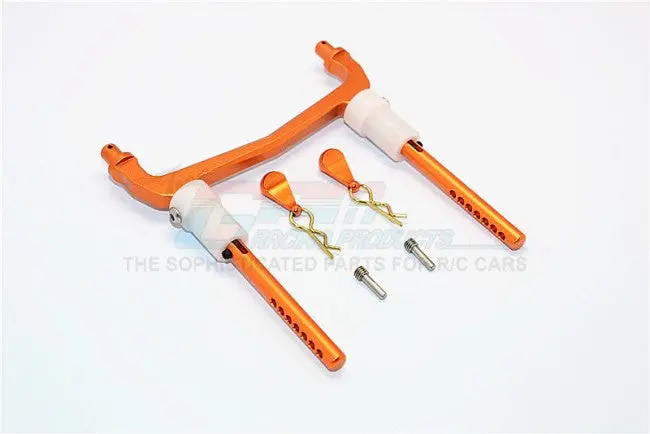 Axial Scx10 Ii (Ax90046, Ax90047) Aluminum Rear Body Post Mount - 1 Set Orange 1