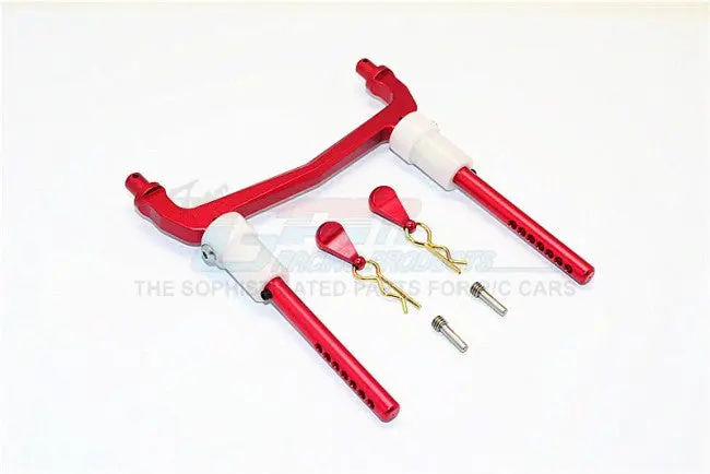 Axial Scx10 Ii (Ax90046, Ax90047) Aluminum Rear Body Post Mount - 1 Set Red 1