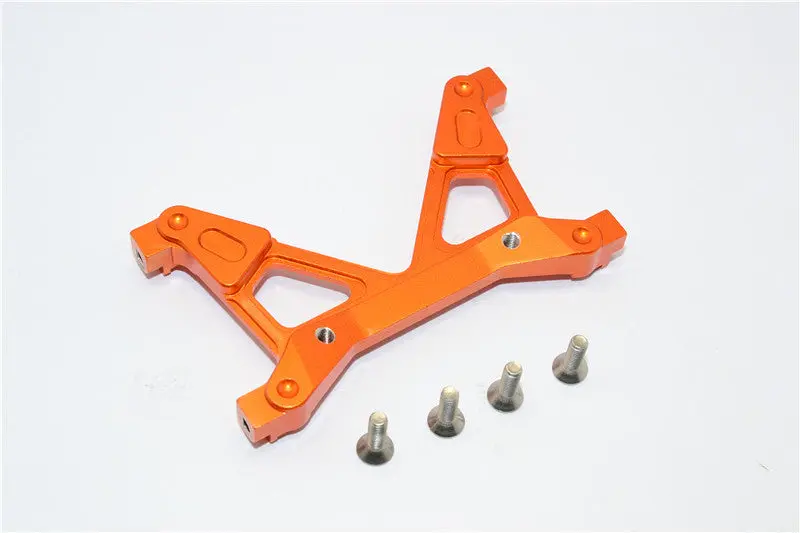 Axial Scx10 Ii (Ax90046, Ax90047) Aluminum Rear Chassis Stabilized Mount - 1Pc Set Orange 1