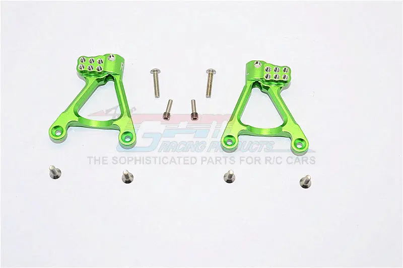 Axial Scx10 Ii (Ax90046, Ax90047) Aluminum Rear Shock Hoops - 1Pr Set Green 1