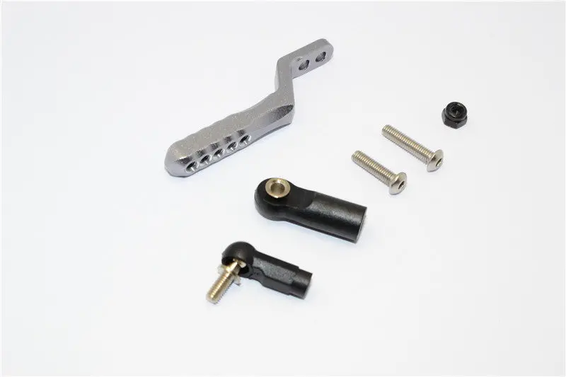 Axial Scx10 Ii (Ax90046, Ax90047) Aluminum Rear Tow Hitch - 1Pc Set Gray Silver 1