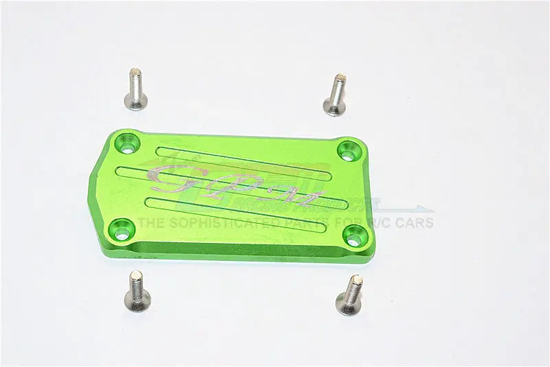 Axial Scx10 Ii (Ax90046, Ax90047) Aluminum Receiver Cover - 1Pc Set Green 1
