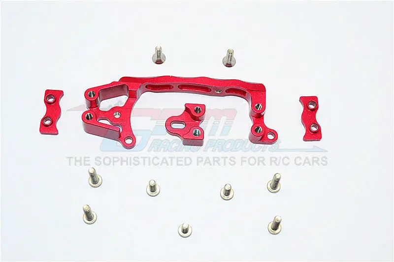 Axial Scx10 Ii (Ax90046, Ax90047) Aluminum Servo Mount - 1 Set Red 1