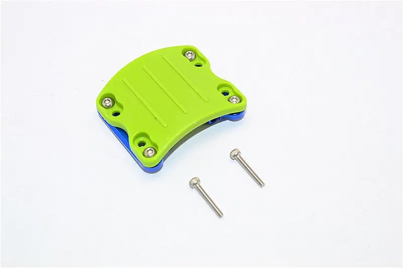 Axial Scx10 Ii (Ax90046, Ax90047) Aluminum+Plastic  Front/Rear Axle Protector Mount - 1 Set Blue 1