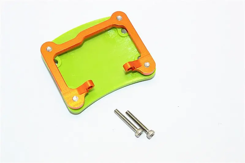 Axial Scx10 Ii (Ax90046, Ax90047) Aluminum+Plastic  Front/Rear Axle Protector Mount - 1 Set Orange 1